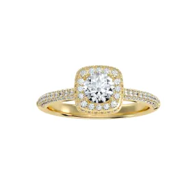 1.07 Carat Diamond 14K Yellow Gold Engagement Ring