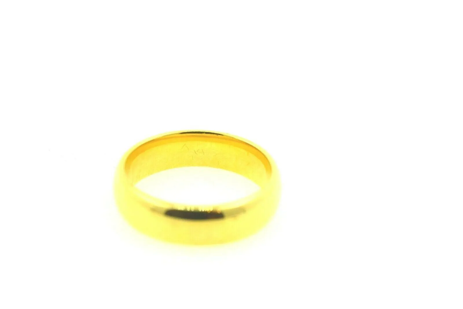 22k Band Solid Gold ELEGANT MENS Ring plain BAND with High Polish size 10 mf