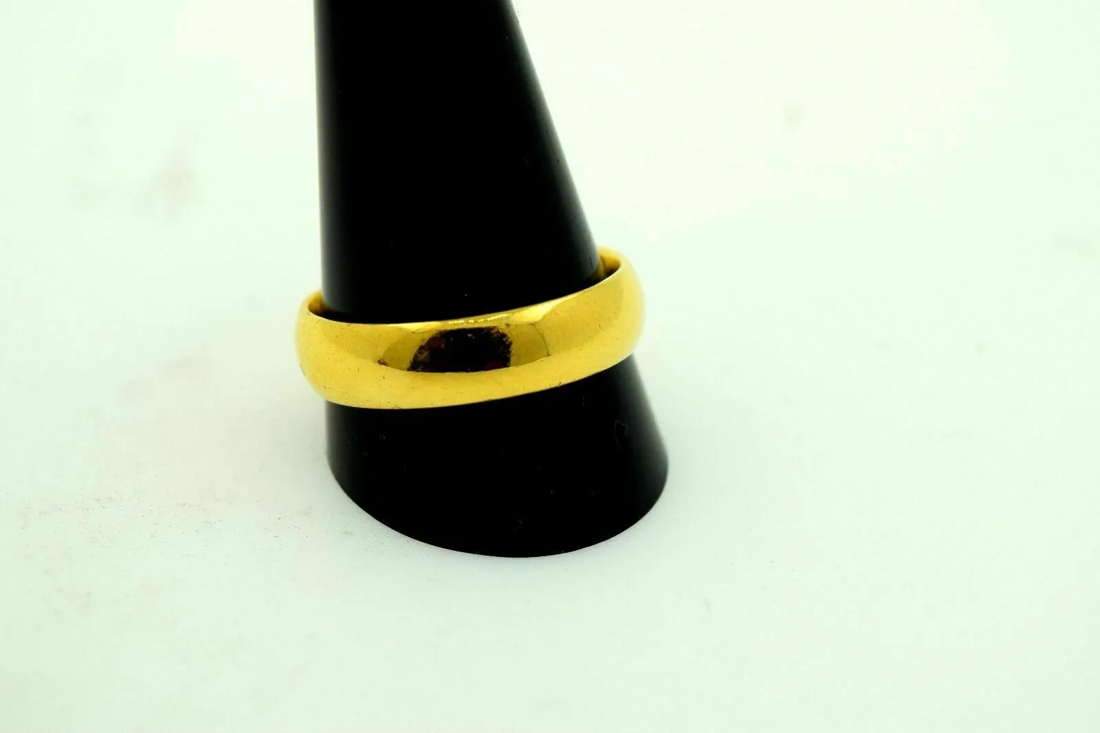 22k Band Solid Gold ELEGANT MENS Ring plain BAND with High Polish size 10 mf