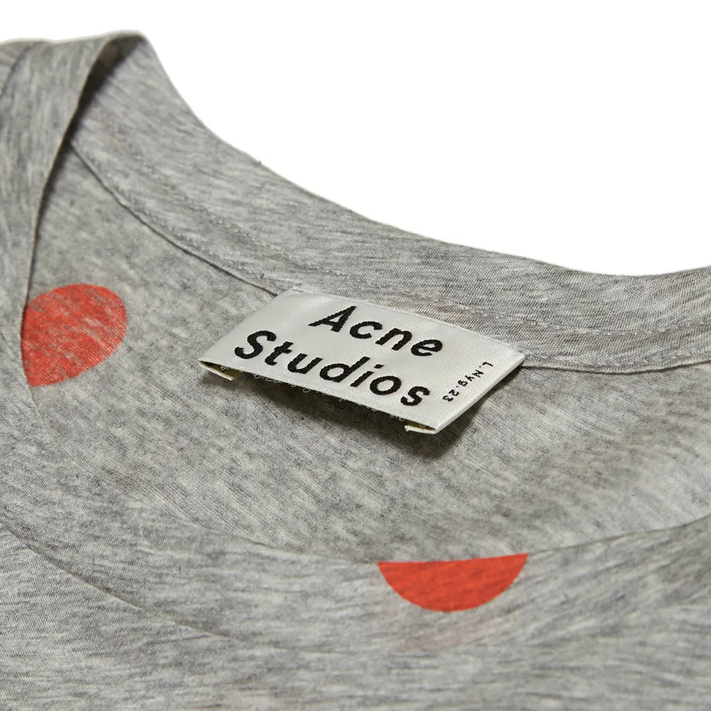 Acne Fine Dot TeeGrey Melange