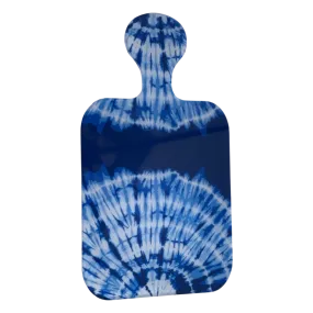 Acrylic Charcuterie Board - Navy & White Tye Dye