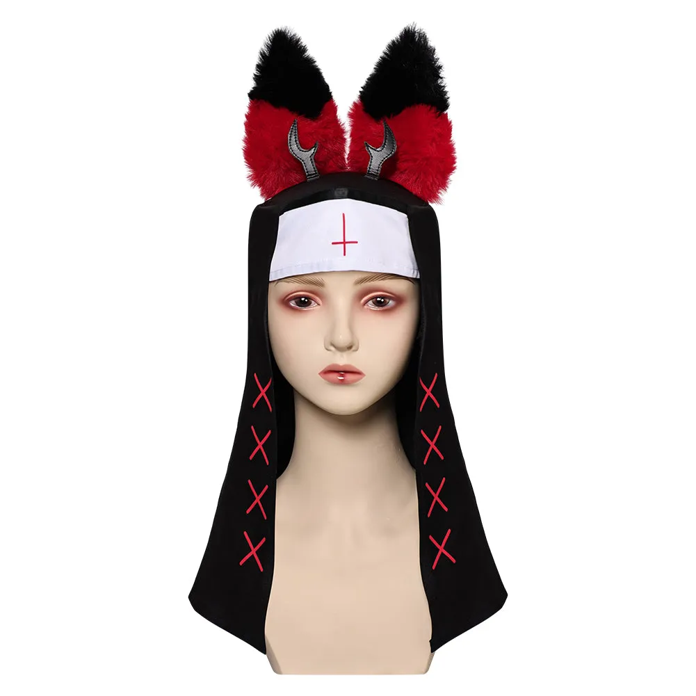 ALASTOR cos Cosplay Hat  Halloween Carnival Costume Accessories Hazbin Hotel nun