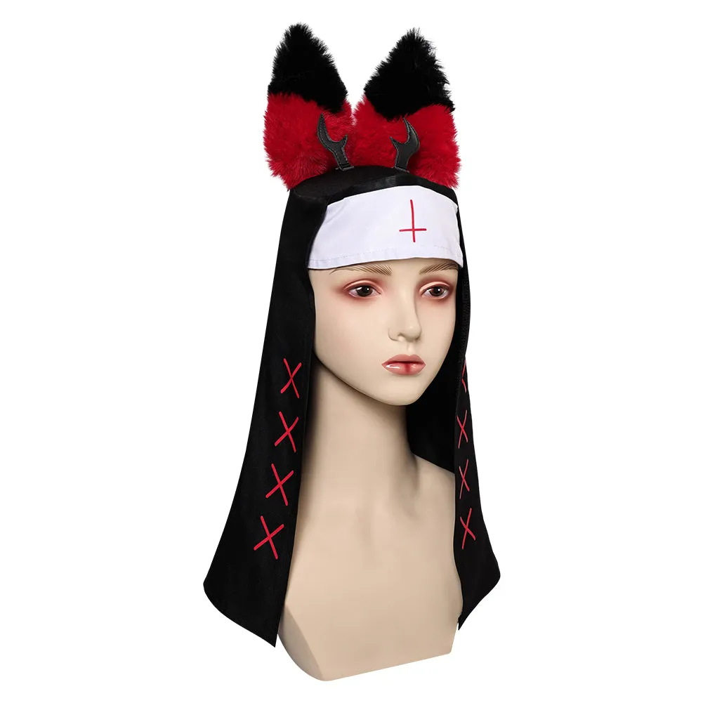 ALASTOR cos Cosplay Hat  Halloween Carnival Costume Accessories Hazbin Hotel nun