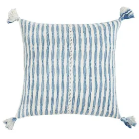 Antigua Pillow - Natural Faded Indigo