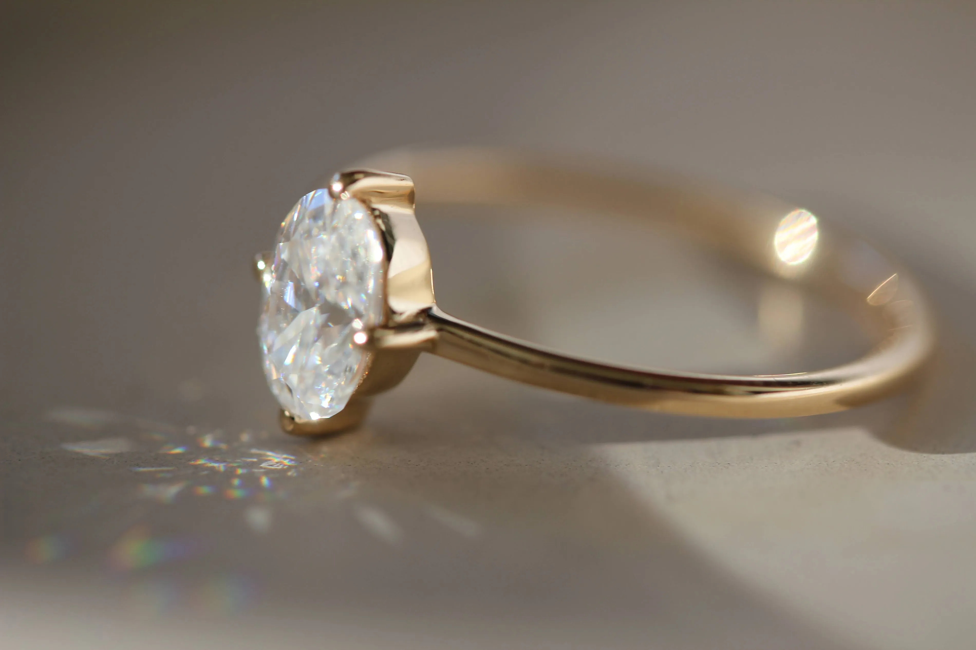 Ava Dream Ring in Moissanite