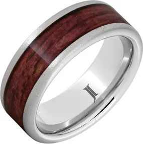 Barrel Aged Serinium Ring with Cabernet Inlay and Stone Finish