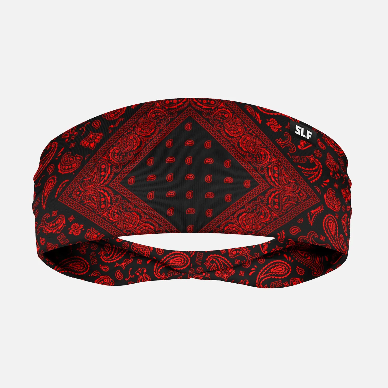 Black Red Classic Bandana Headband