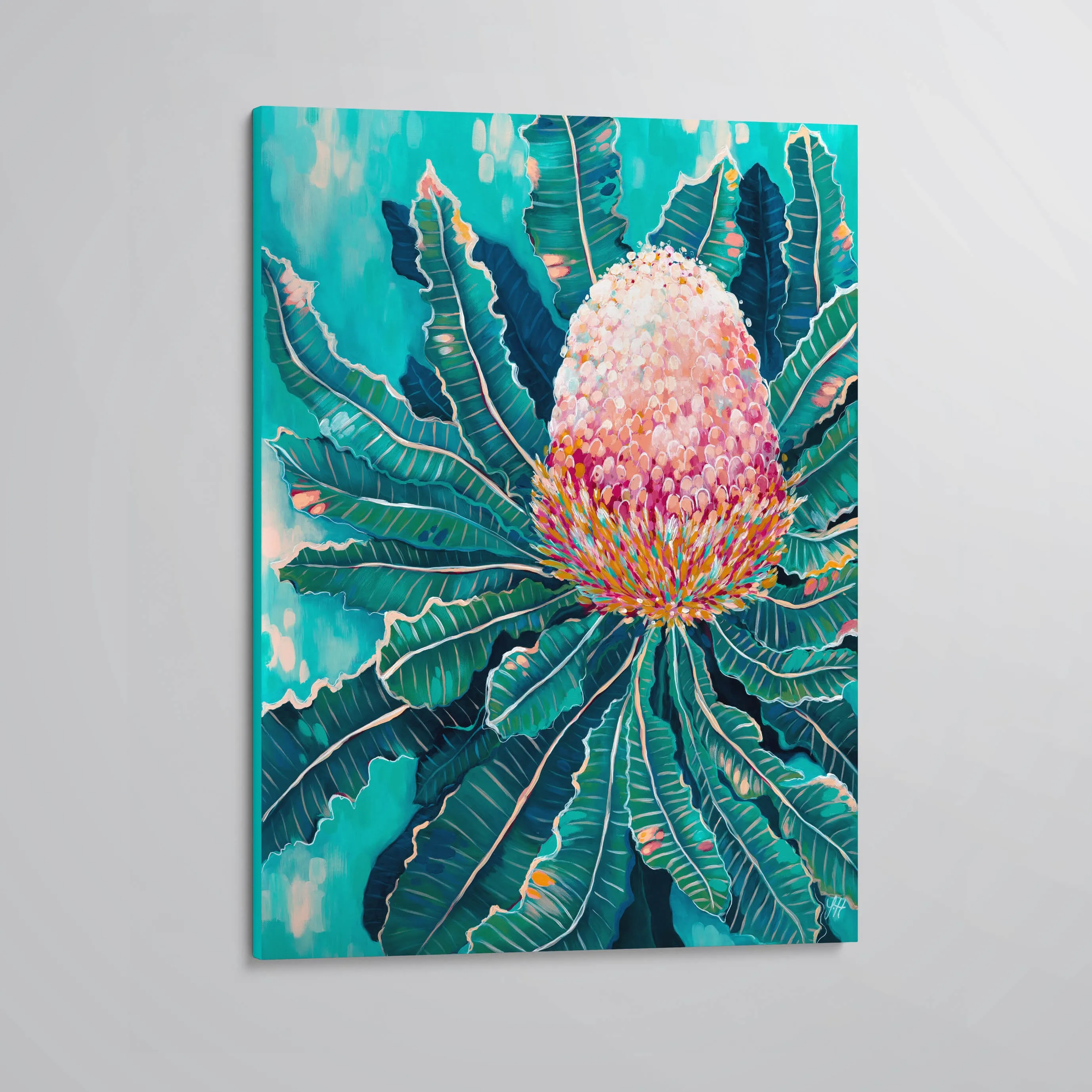 'Blooming Banksia' canvas print