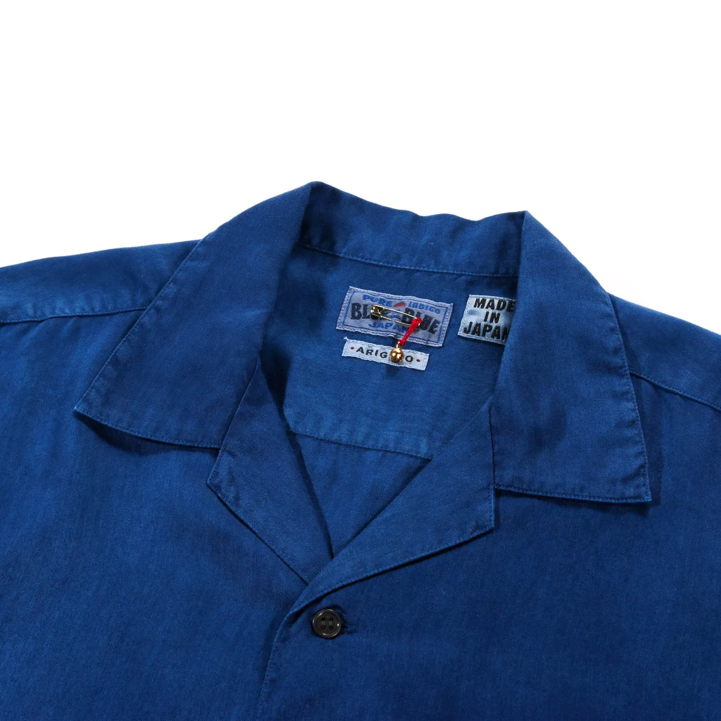 BLUE BLUE JAPAN PURE INDIGO HAND DYED SS SHIRT