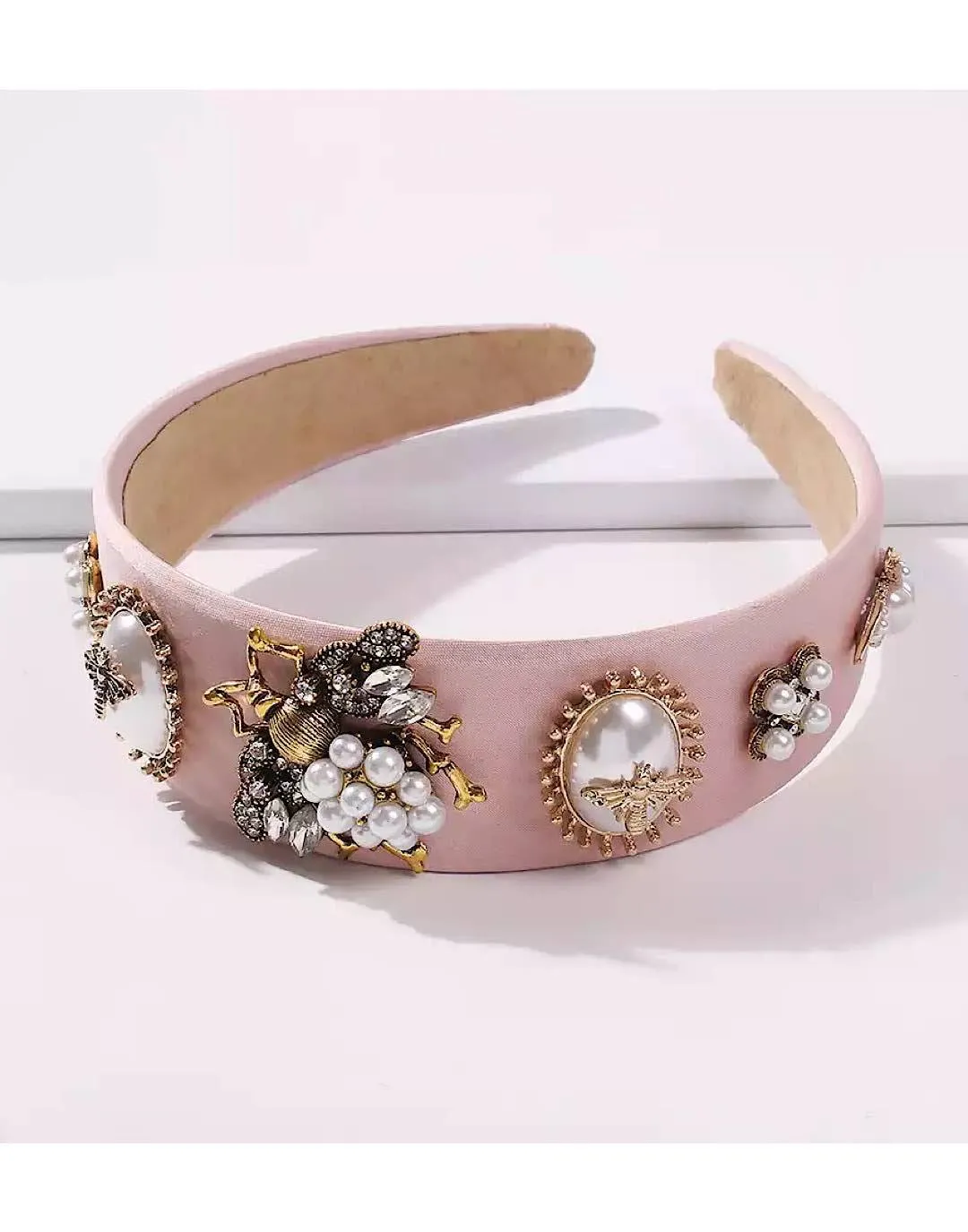 Bumble Bee Pearl Baroque Headband