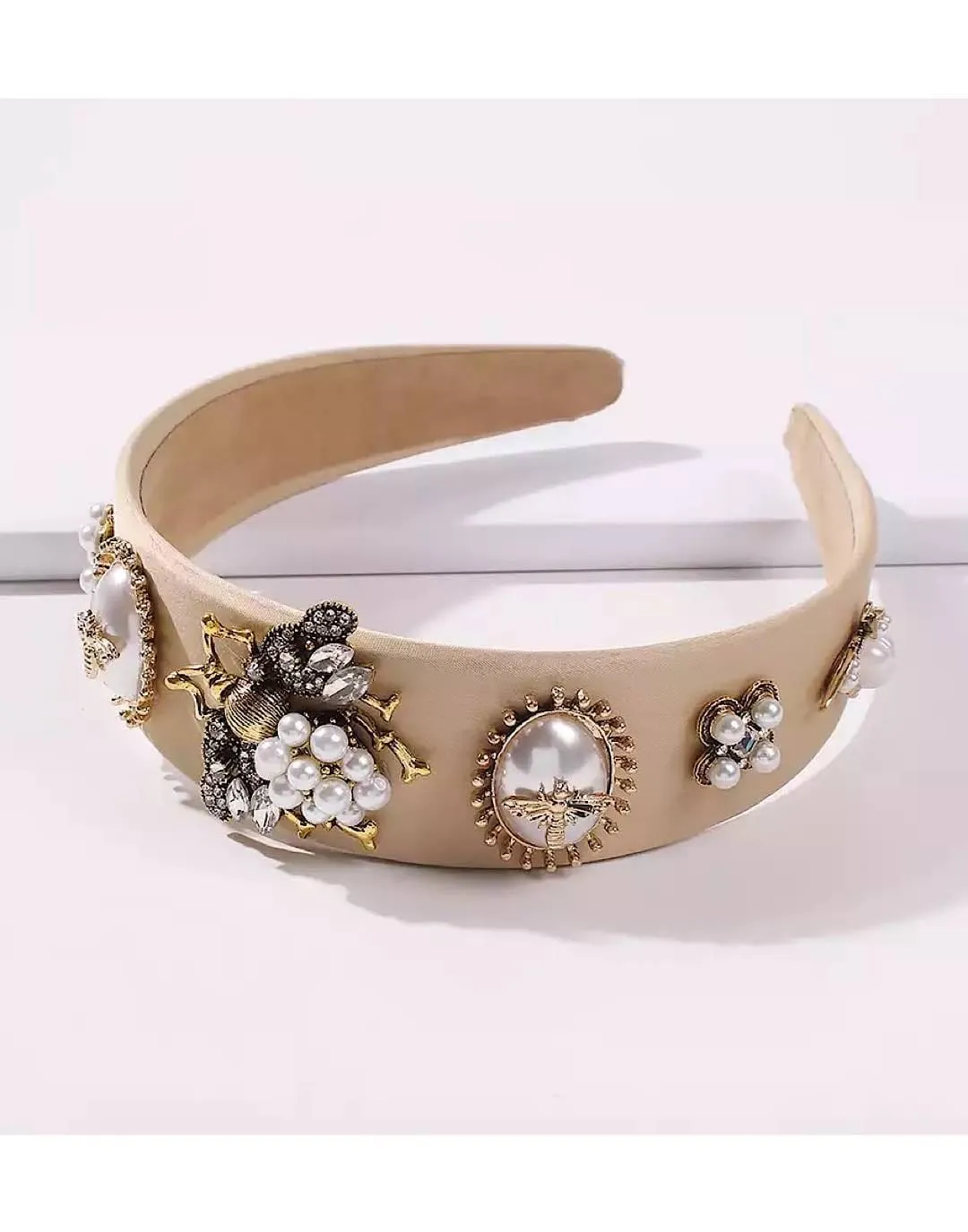 Bumble Bee Pearl Baroque Headband