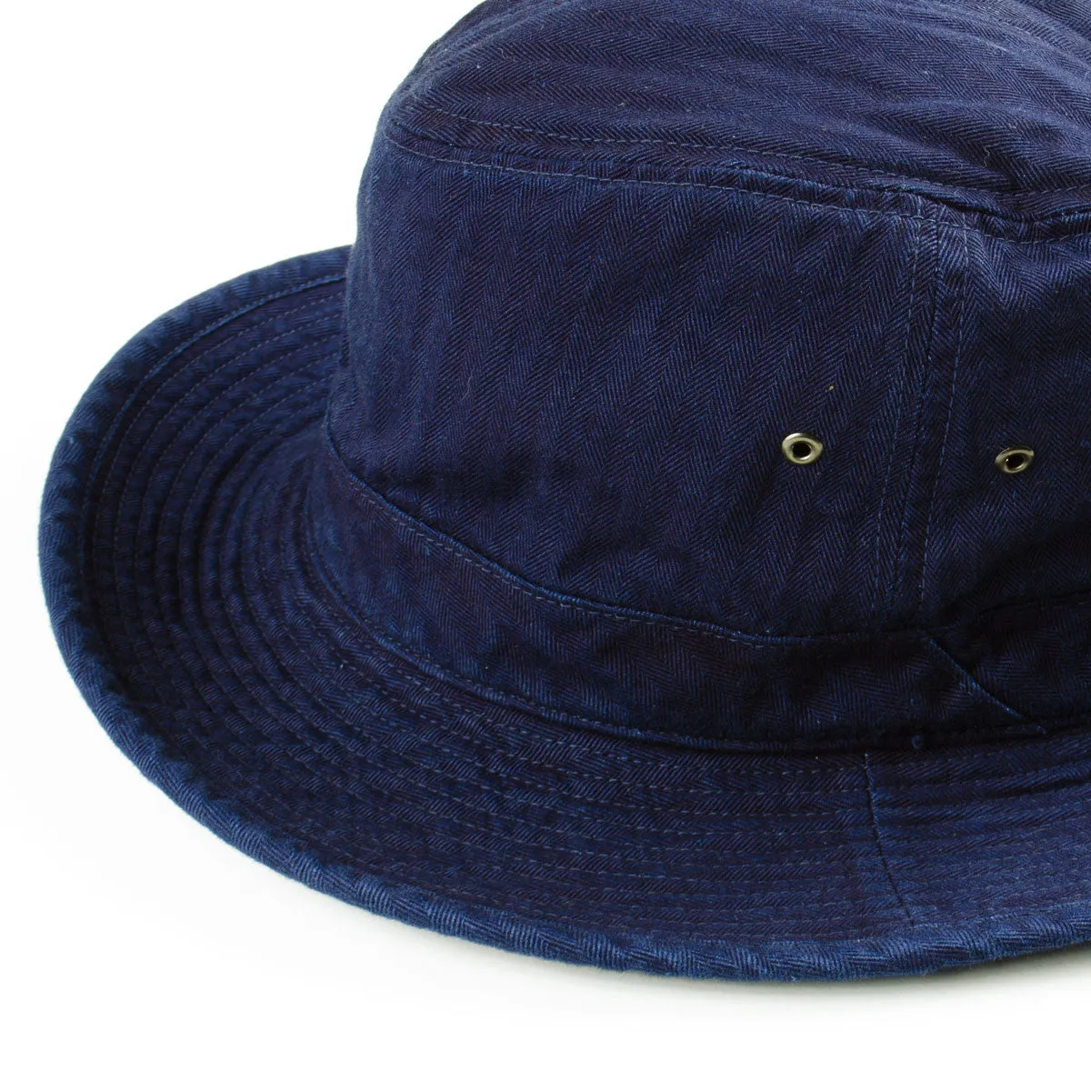 cableami - Bucket Hat - Indigo Herringbone