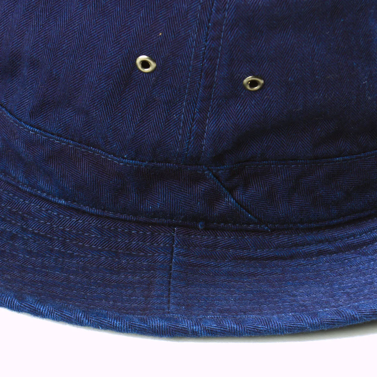 cableami - Bucket Hat - Indigo Herringbone