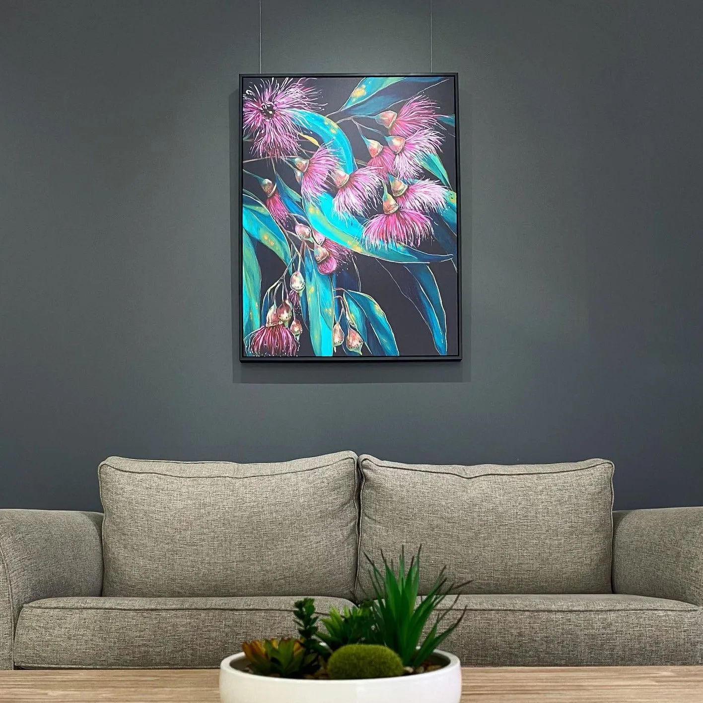 'Candy Blossoms' flowering gum canvas print