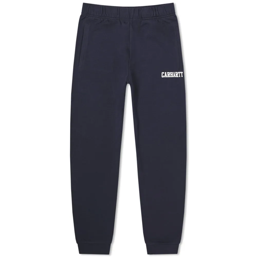 Carhartt WIP College Sweat PantDark Navy & White