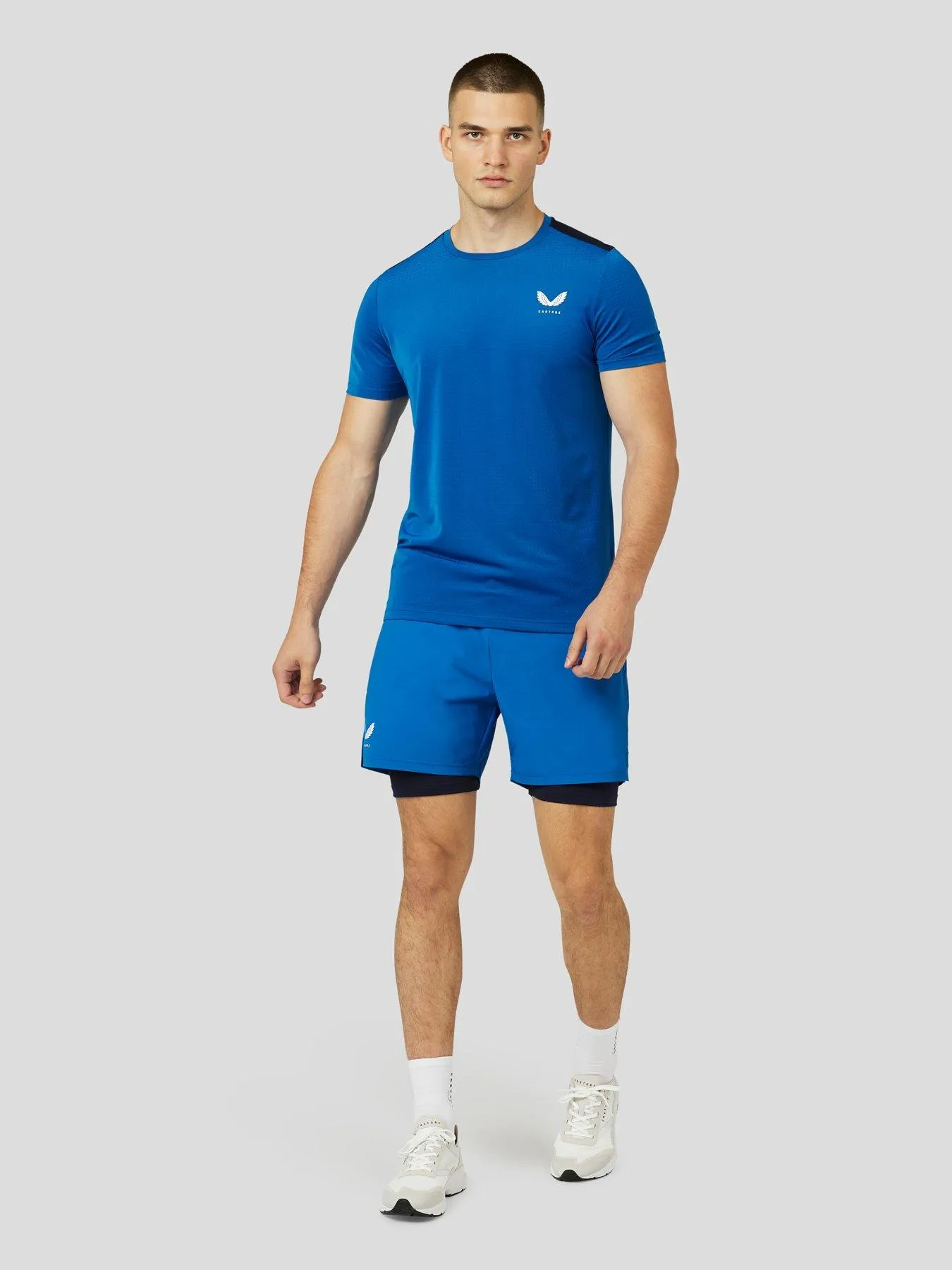 Castore Mens Castore Short Sleeve Active Mesh Tee - Navy