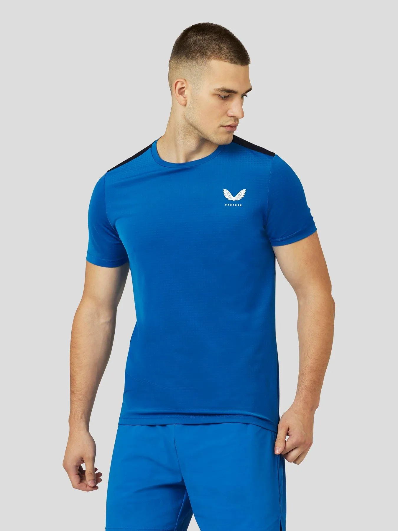 Castore Mens Castore Short Sleeve Active Mesh Tee - Navy