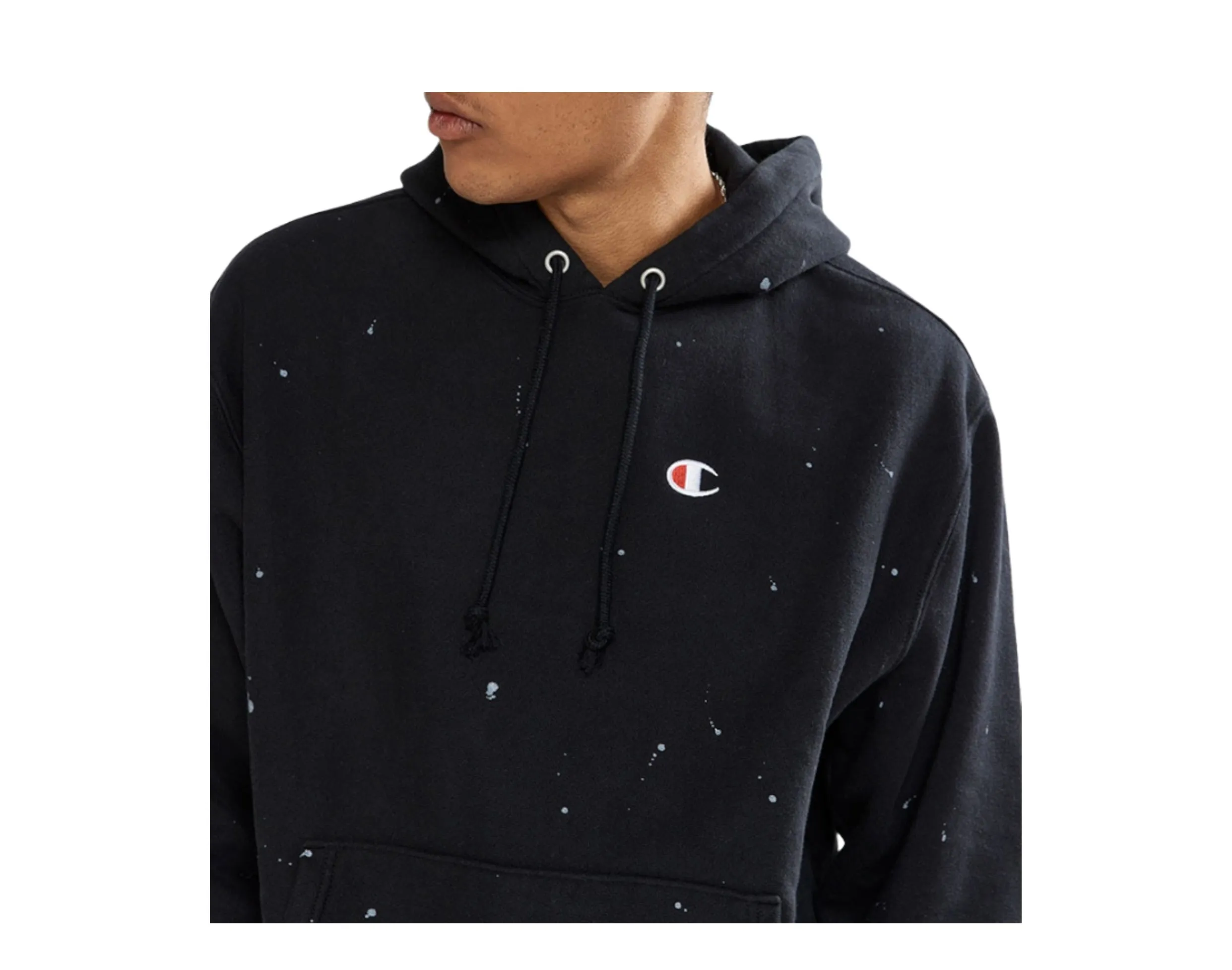 Champion C-Life Reverse Weave Paint Splatter Pull-Over Men's Hoodie