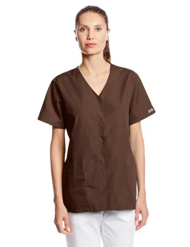 Cherokee 4770 Women's Workwear Snap Front V-Neck Scrubs Shirt