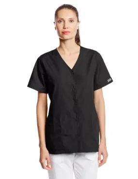 Cherokee 4770 Women's Workwear Snap Front V-Neck Scrubs Shirt