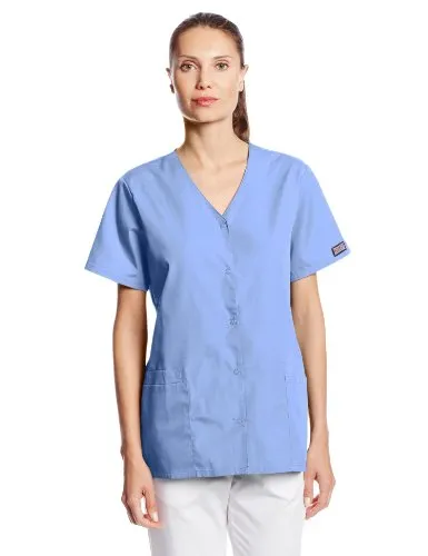 Cherokee 4770 Women's Workwear Snap Front V-Neck Scrubs Shirt