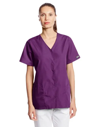 Cherokee 4770 Women's Workwear Snap Front V-Neck Scrubs Shirt