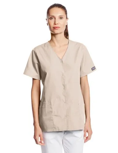 Cherokee 4770 Women's Workwear Snap Front V-Neck Scrubs Shirt