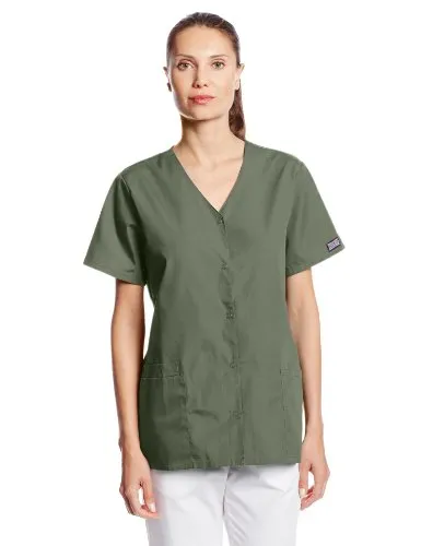 Cherokee 4770 Women's Workwear Snap Front V-Neck Scrubs Shirt