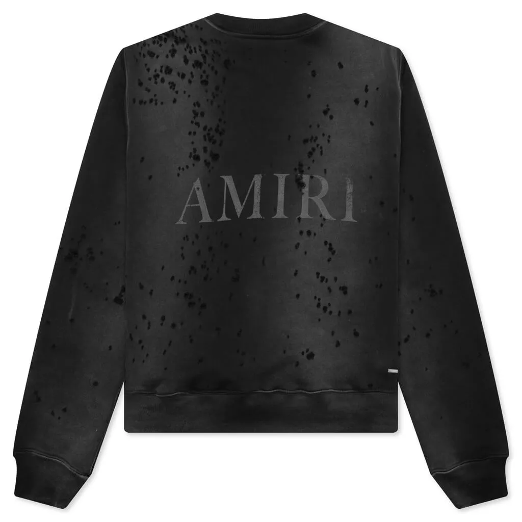 Core Logo Shotgun Crewneck - Faded Black