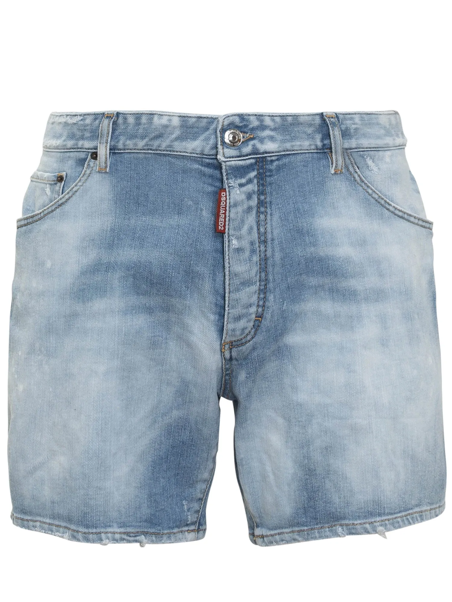 Dsquared2 Faded-Effect Denim Shorts