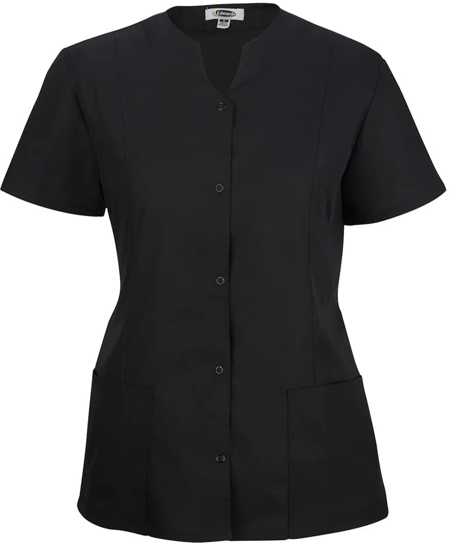 Edwards Ladies Essential Snap Front Smock