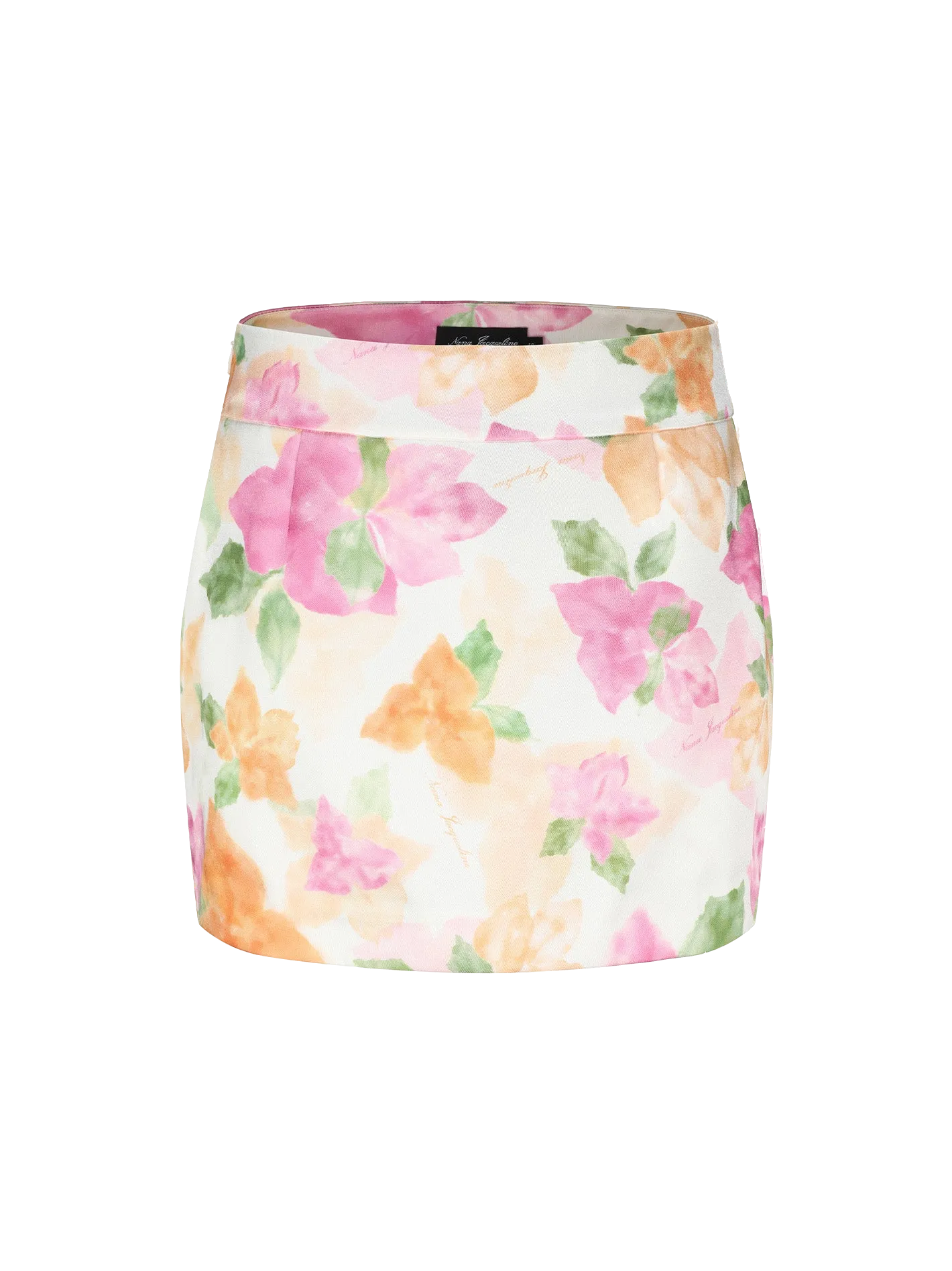 Emilia Satin Skirt (Floral)