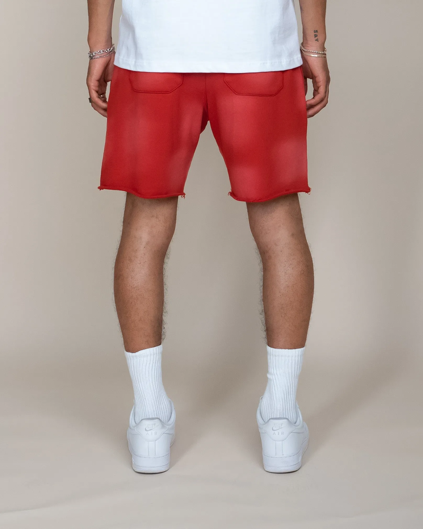 EPTM BIG N TALL SUN FADED SHORTS - RED