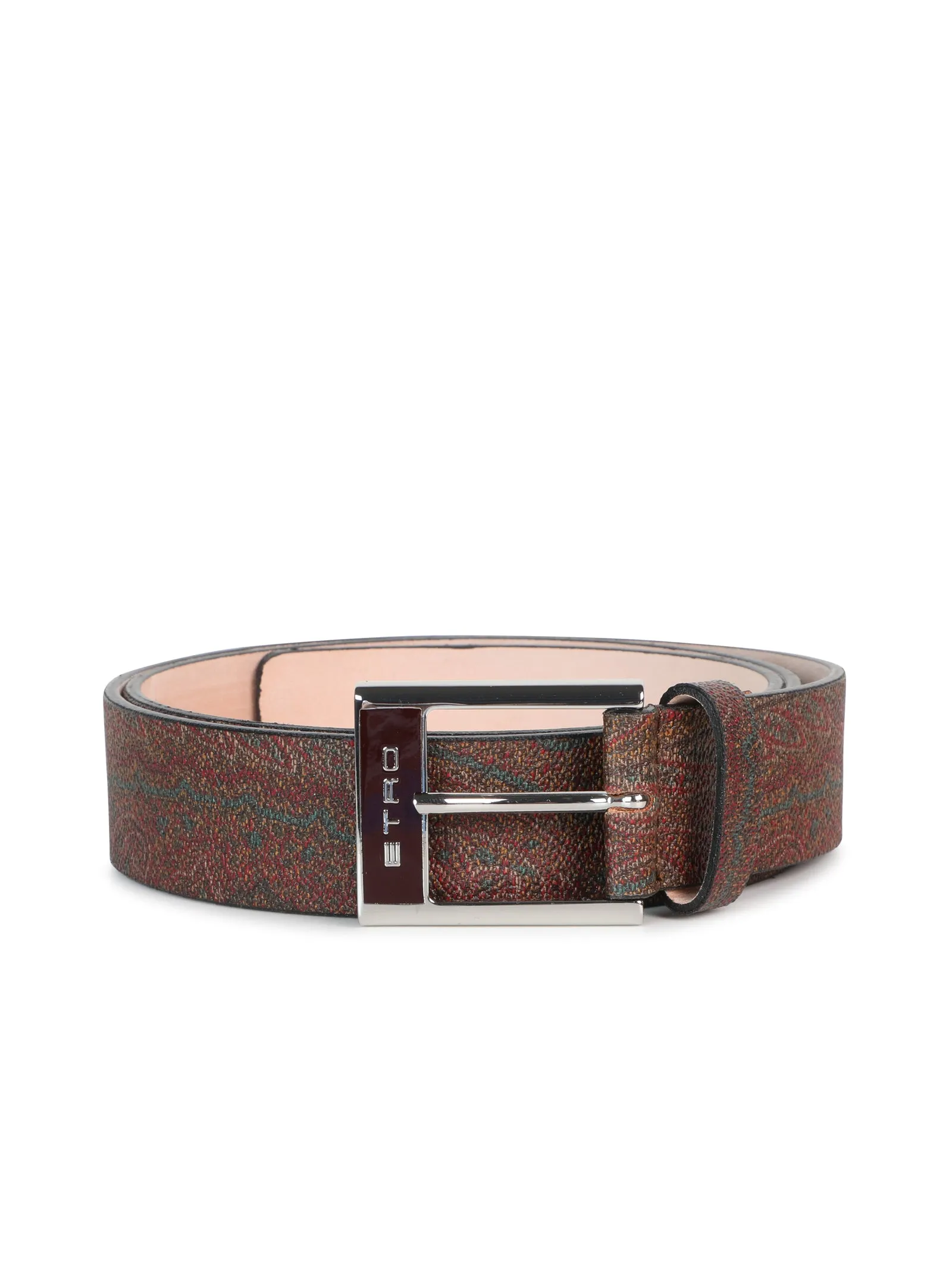 Etro Logo Engraved Buckle Belt