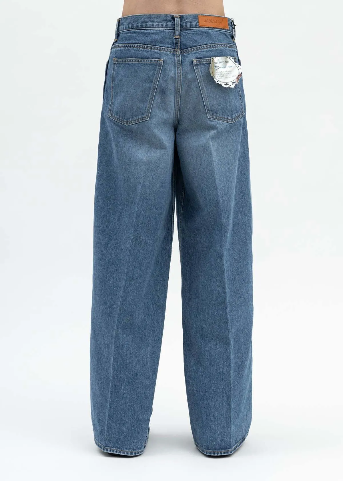 FADED INDIGO MASUBOYS BAGGY KEYHOLDER JEANS - Blue