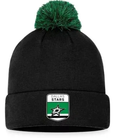 Fanatics Men's NHL Fanatics Dallas Stars 2023 NHL Draft Cuffed Knit Hat with Pom