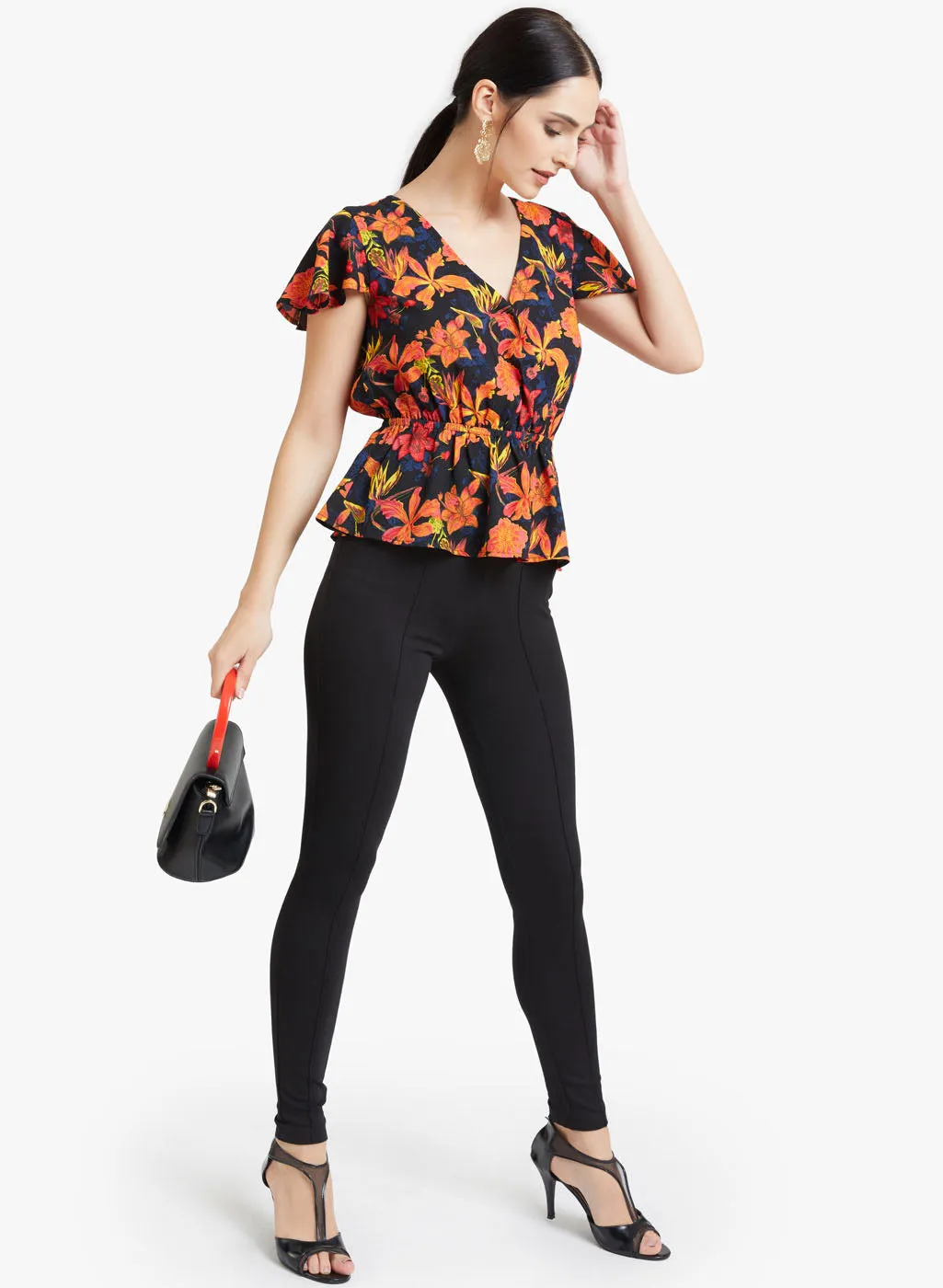 Floral Peplum Top