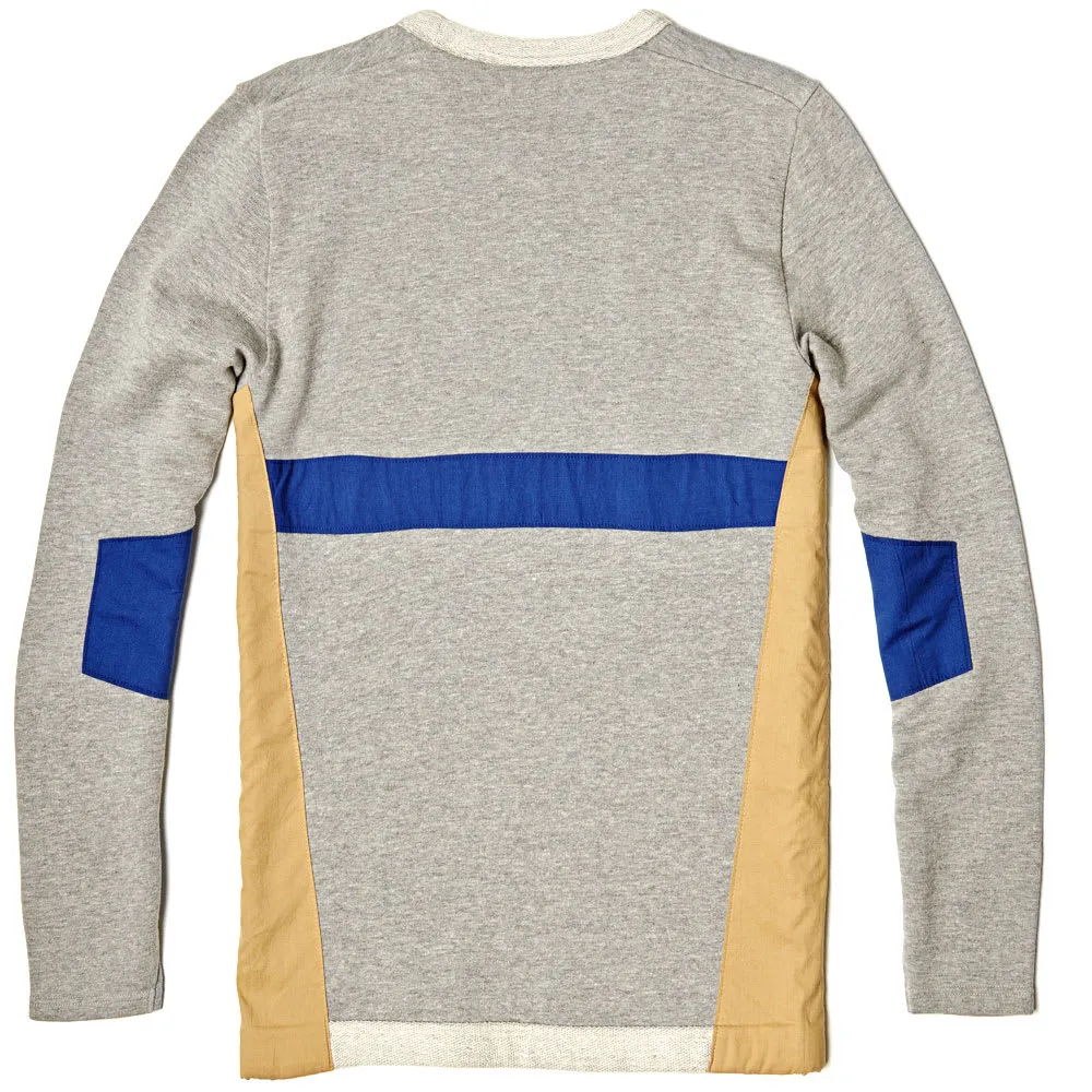 Folk Panel SweatGrey Melange Multi