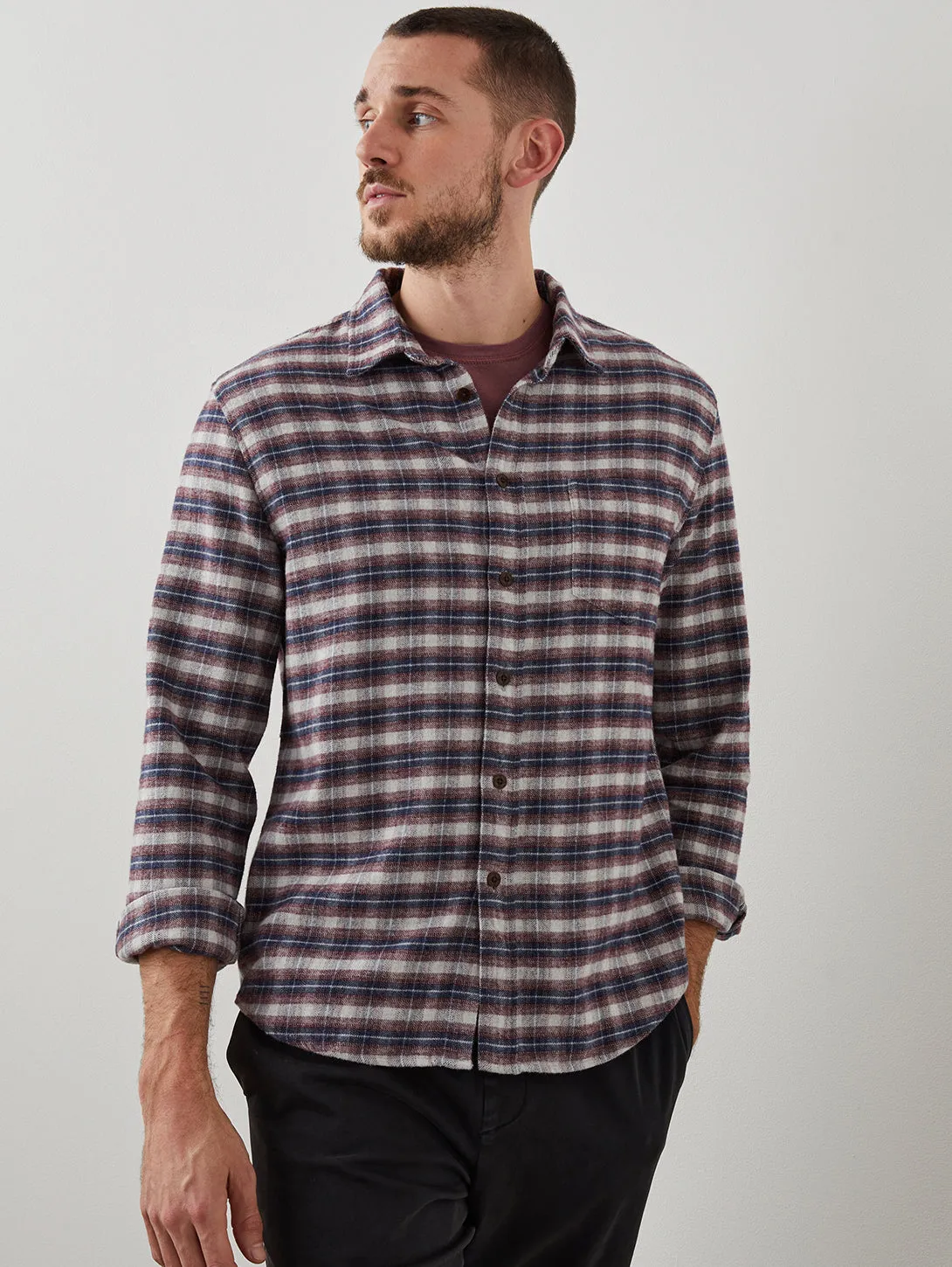 Forrest Shirt - Dusk Berry Melange