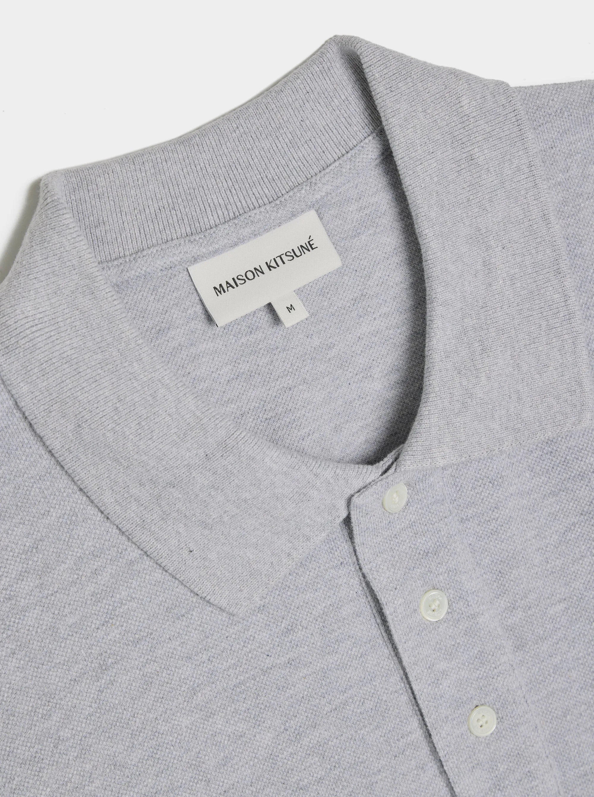 Fox Head Patch Regular Polo, Light Grey Melange