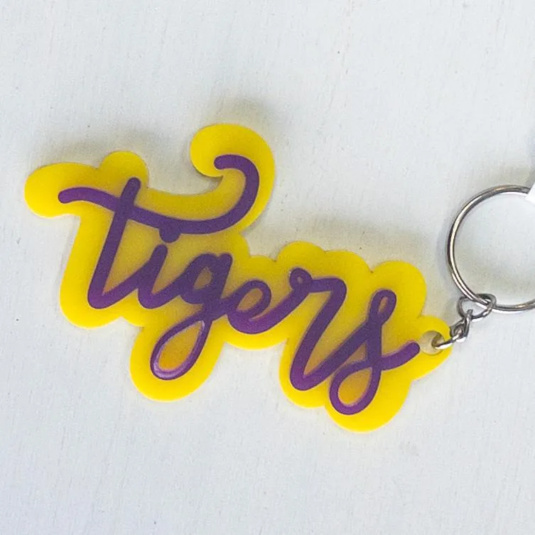 Geaux! Team Acrylic Keychains