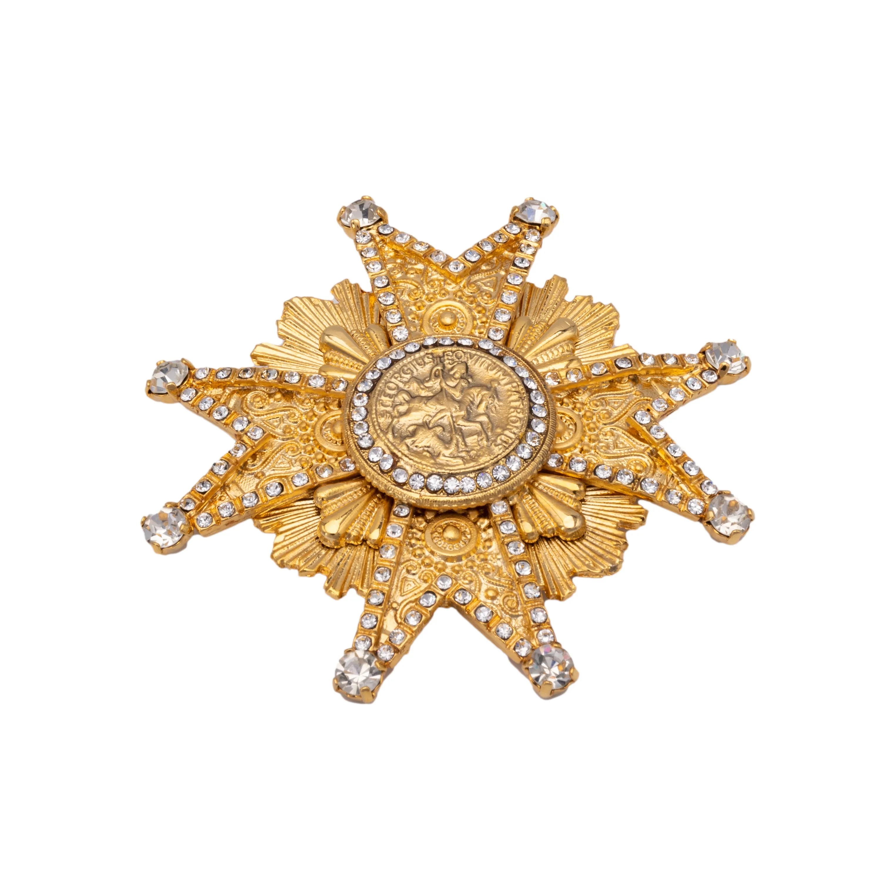 Gianfranco Ferré Brooch with Rhinestones - '90s