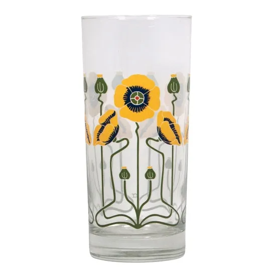 Golden Poppy Collins Glass