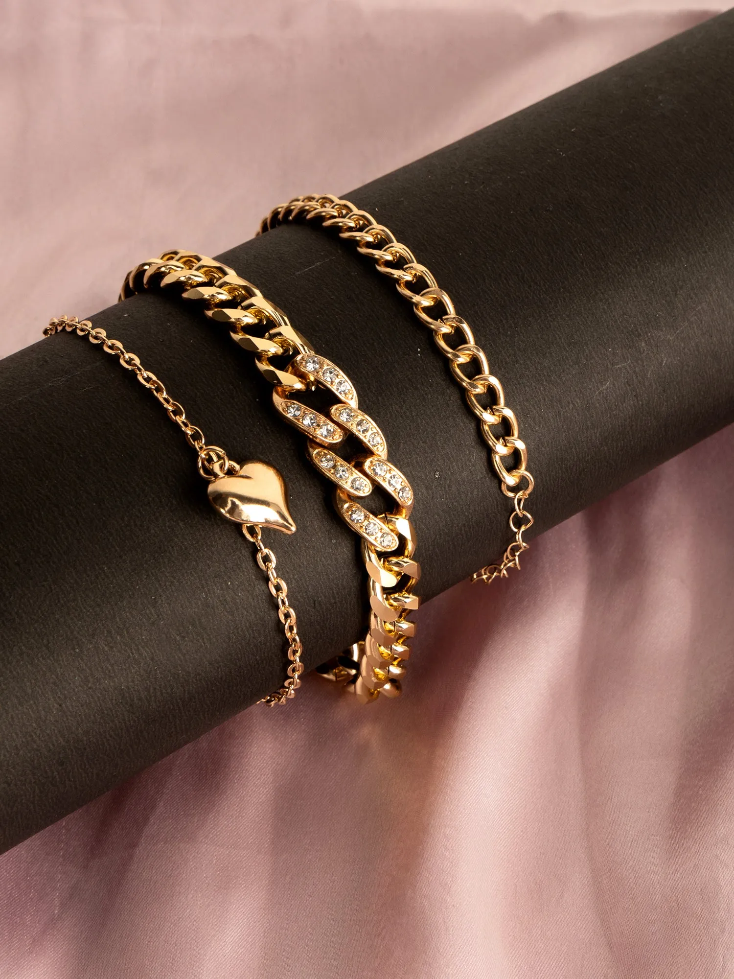 Golden Symphony Multi-Layered Bracelet