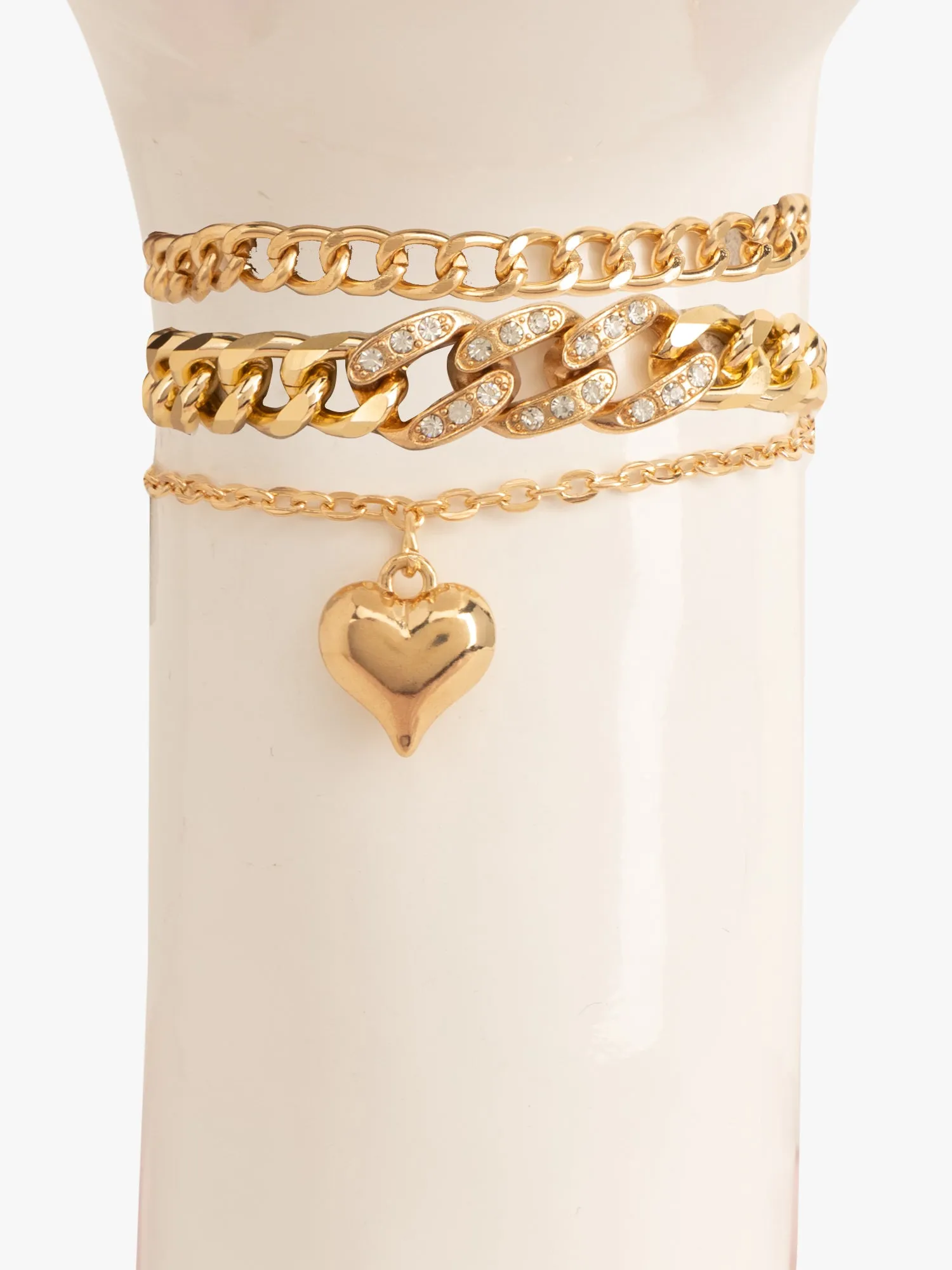 Golden Symphony Multi-Layered Bracelet