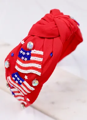 Grand ol' Flag Headband RED