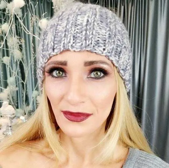 Gray Knitted Headband