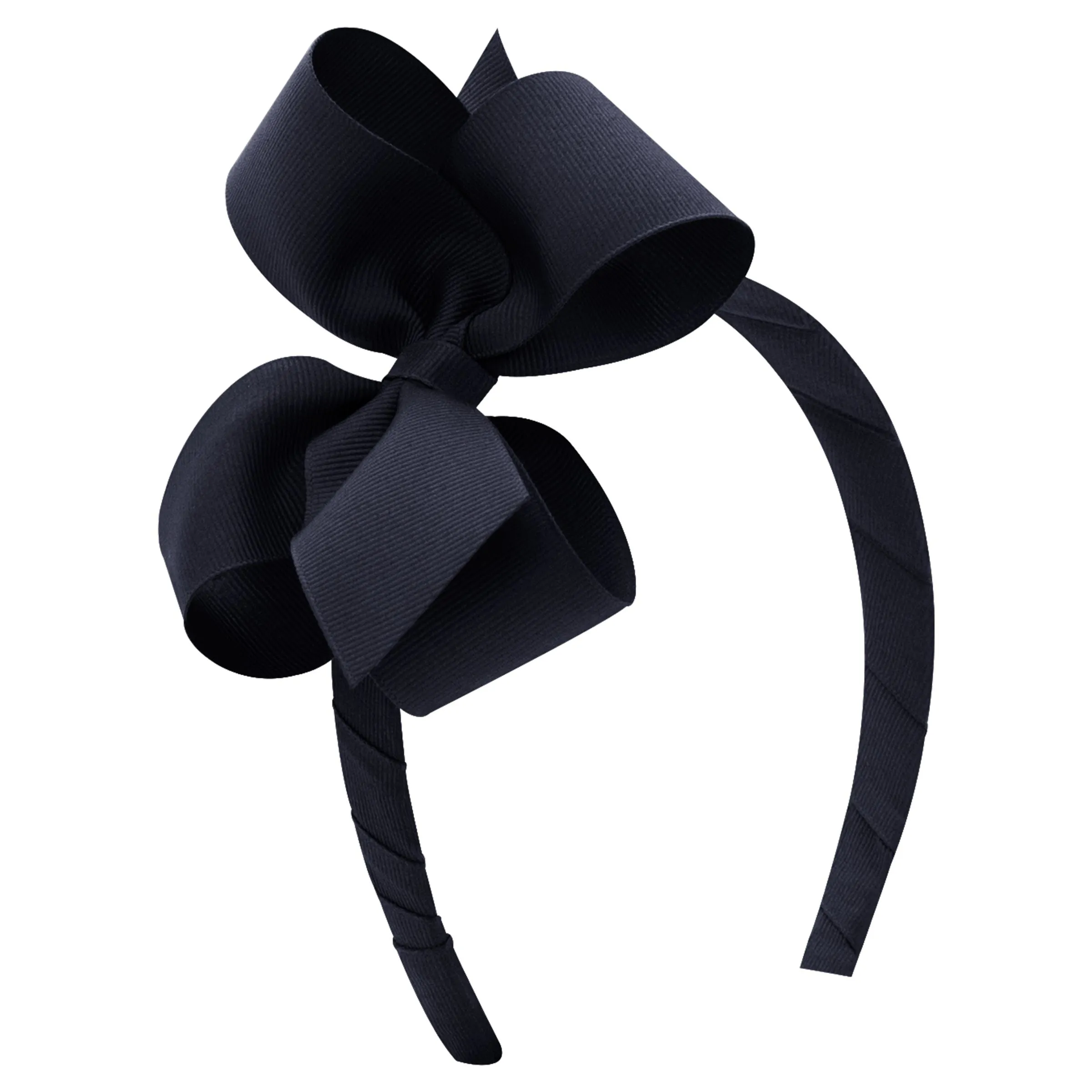 Grosgrain Bow Headband - Navy