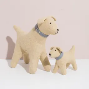 Hand Felted Golden Retriever Duo