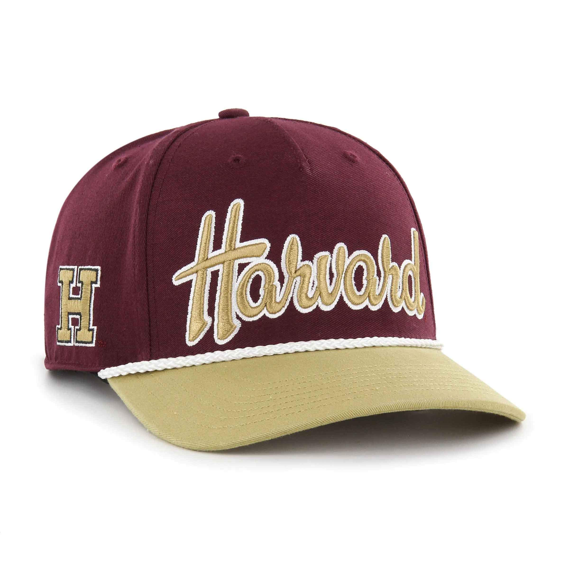 HARVARD CRIMSON OVERHAND SCRIPT TWO TONE '47 MVP DV